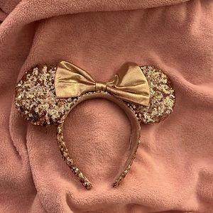 Rose Gold Minnie Mouse Ears Headband
